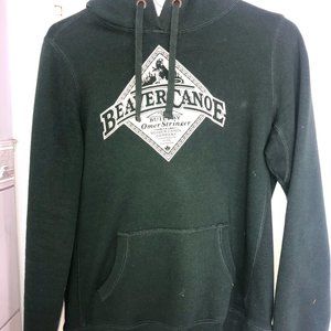 Dark Green Beaver Canoe Hoodie